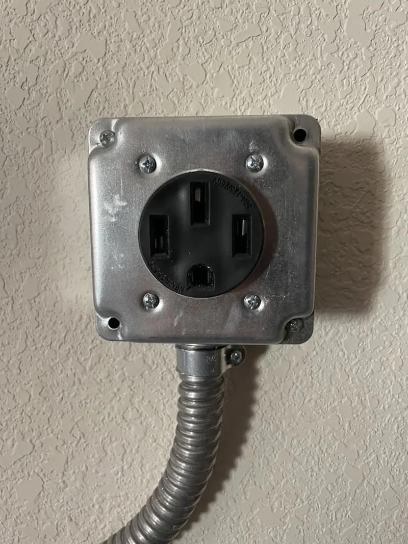 NEMA 14-50 outlet installed for Electrical Panel Upgrade in Millcreek